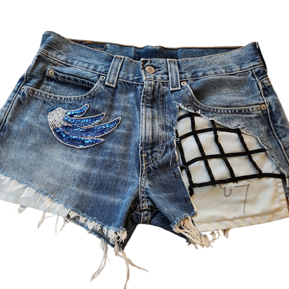 Levis × RPLF4 Rare High Waisted Denim Shorts